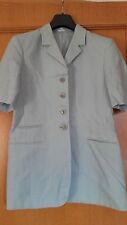 MIRELLA CALO' giacca donna 44 puro lino celeste manica corta 
