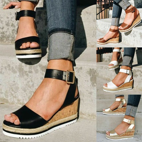 Sandali donna plateau zeppa