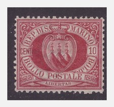 SAN MARINO 1894 -   STEMMA  CENTESIMI   10  NUOVO - LUSSO    MNH   **