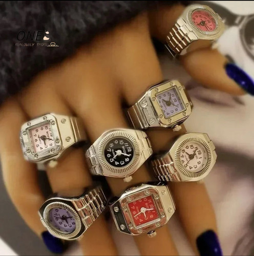 Anello orologio dito retrò - dito,