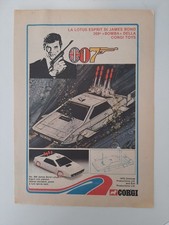 1976 Pubblicità Advertising Lotus Esprit Di James Bond 007 269 Corgi Toys 