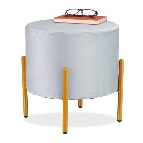 Sgabello pouf imbottito - pouf,
