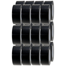 Nastro Adesivo Nero, 24 Rotoli