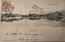 Cartolina  1903 Biandronno Lago di Varese viaggiata formato piccolo
