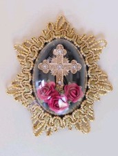 Spilla reliquiario sacra croce