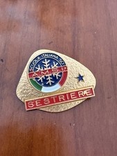 PIN DISTINTIVO SCUOLA ITALIANA SCI AMSI SESTRIERE SPILLA BERTONI MILANO ANNI 80