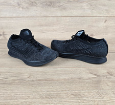 Scarpe da corsa Nike Flyknit Racer Triple nere da uomo taglia UK 9 526628-009