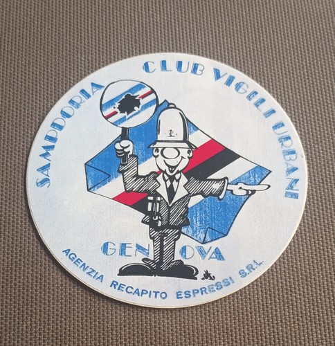 Adesivo sampdoria club - club, vigili