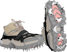 Ramponi per Scarponi,32 Denti Catene in Acciaio Inossidabile Picchi Da Neve Ramp