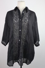 SPORTMAX CAMICIA BLUSA DONNA TG 44 WOMAN SHIRT CASUAL VINTAGE  LOGO COTONE