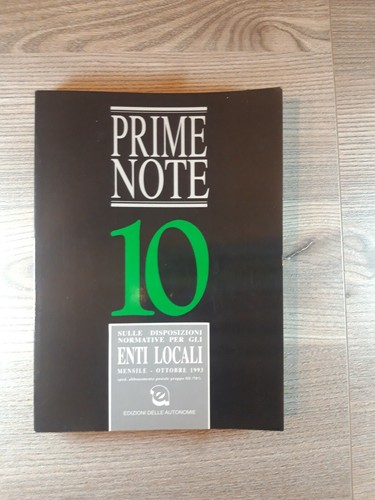 Prime note ottobre 1993 - prime, n.10