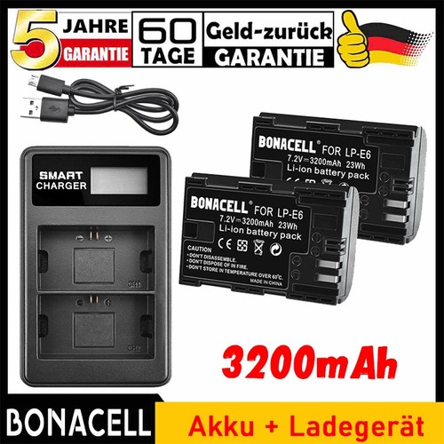 Batteria 3200 mah - 3200, lp-e6
