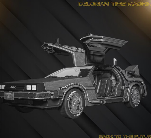 Delorean dmc time machine - dmc-12,