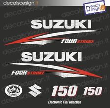 Adesivi motore marino fuoribordo Suzuki 150 cv four stroke 2010 barca stickers