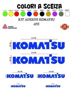 Adesivi Komatsu per escavatore trattori