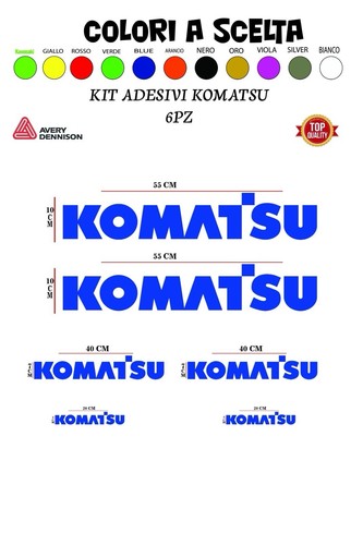Adesivi komatsu per - adesivi, escavatore
