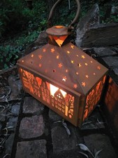 Luce a vento effetto ruggine