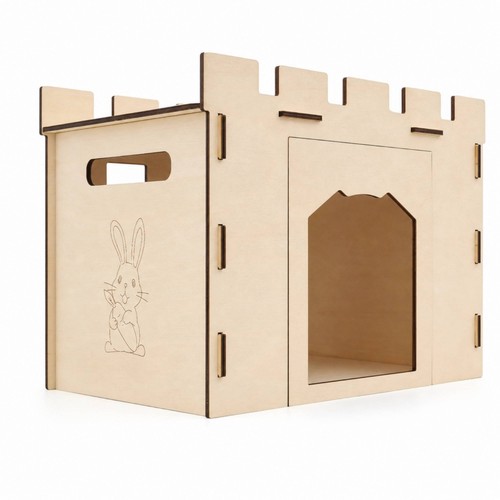 Casetta legno con incastri - in,