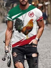 Camisetas gallo mexicano - gallo, rojo