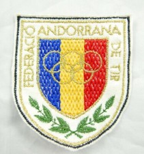 TOPPA PATCH TIRO AL VOLO TIRO AL PIATTELLO ANDORRA OLIMPIADI ANDORRANA DE TIR