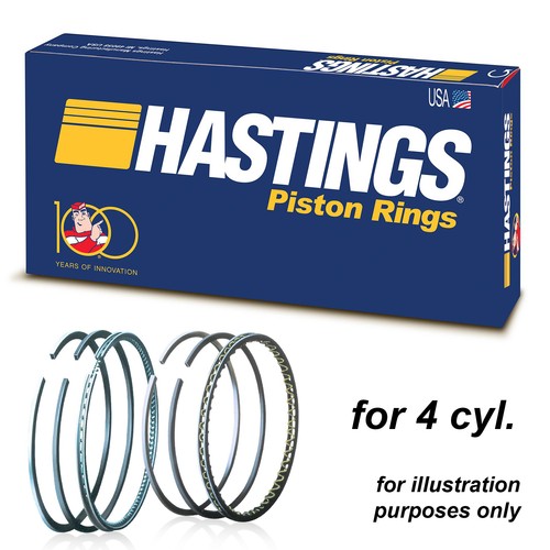 Hastings piston rings - piston, for