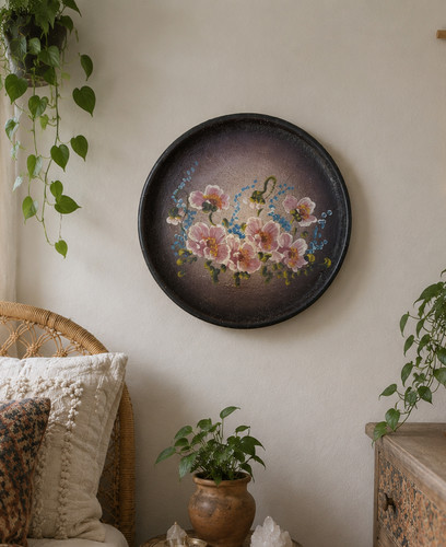 Vintage hand painted pottery - hand,