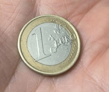 Errore Conio Moneta 1 Euro Spagna 2008  Italia Mozzata MANCA Calabria e Puglia +