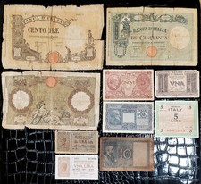 LOTTO 10 BANCONOTE ITALIANE