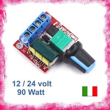 POTENZIOMETRO DC 12v 24v 5A 90W MOTORI ELETTRICI LUCI led DIMMER regolatore 