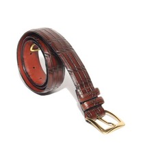 Cintura vintage Pierre Cardin in pelle goffrata taglia 32 fatta a mano in America