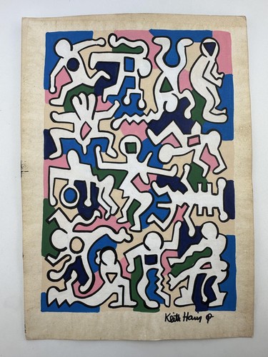 Quadro artistico keith haring - artistico,