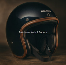 Casco jet moto originale BMW Bowler metallizzato blu notte