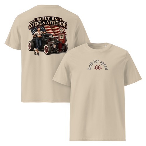 Hot rod shirt vintage pin - hot, |