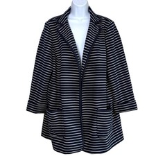 Blazer aperto a righe