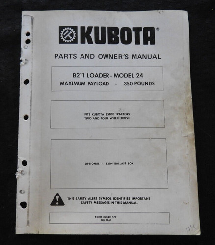 Originale kubota trattore b211 - originale,