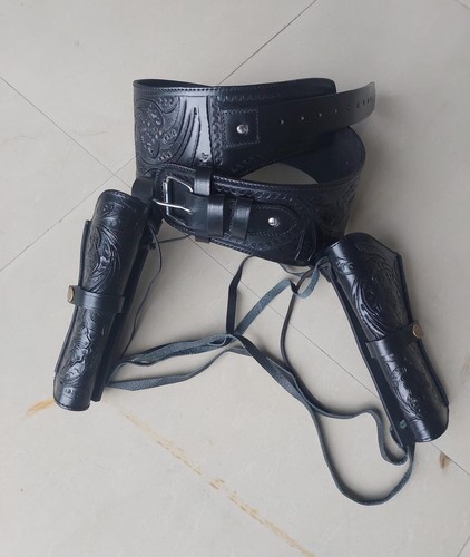 Western double gun holster - gun,