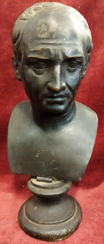 Scultura bronzo busto - in,