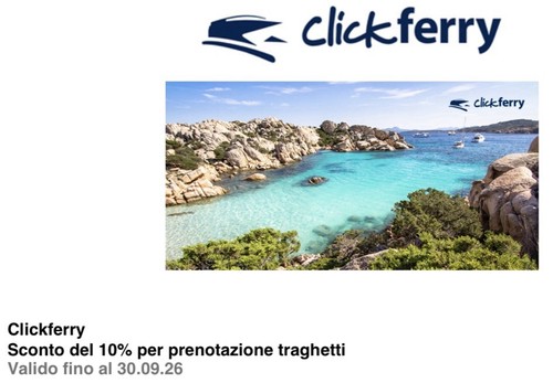 Clickferry discount gift - discount,