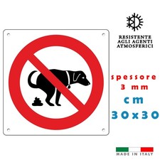 Cartello DIVIETO DEIEZIONI