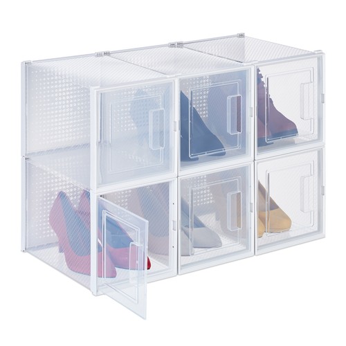 Scatole plastica per scarpe - plastica,