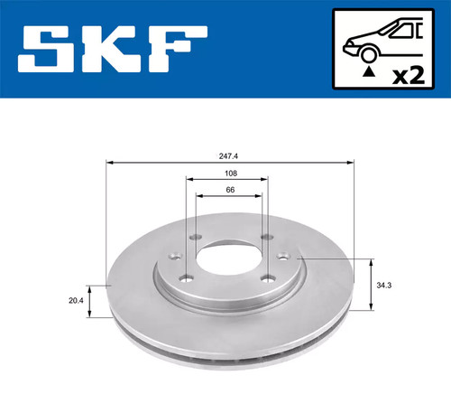 Set freni disco - freni, skf