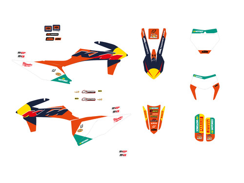 Kit adesivi grafiche ktm exc - kit,