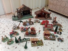 Antiche Casette Presepe Anni 60- 70, + Personaggi Nardi