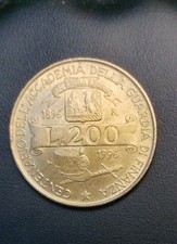 ? Moneta 200 Lire del 1996 Centenario dell'Accademia della Guardia di Finanza