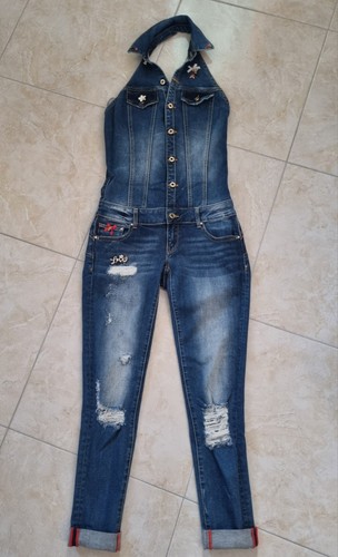 Salopette jeans donna - salopette,