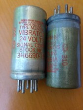 x  Radio  Militare Coppia Di Vibrator Type M3335C 24 Volt. Cornell -Dublier .USA