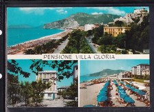 Cartolina Finale Ligure Pensione Villa Gloria VEDUTINE GB1122