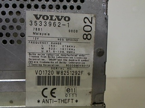 Autoradio originale volvo 40 - autoradio, v