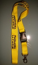 Lanyard PIADINERIA LA CAVEJA Portachiavi Porta Badge Keychian Giallo Yellow