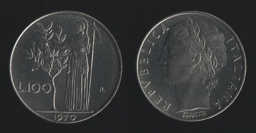 100 lire 1970 minerva - lire,